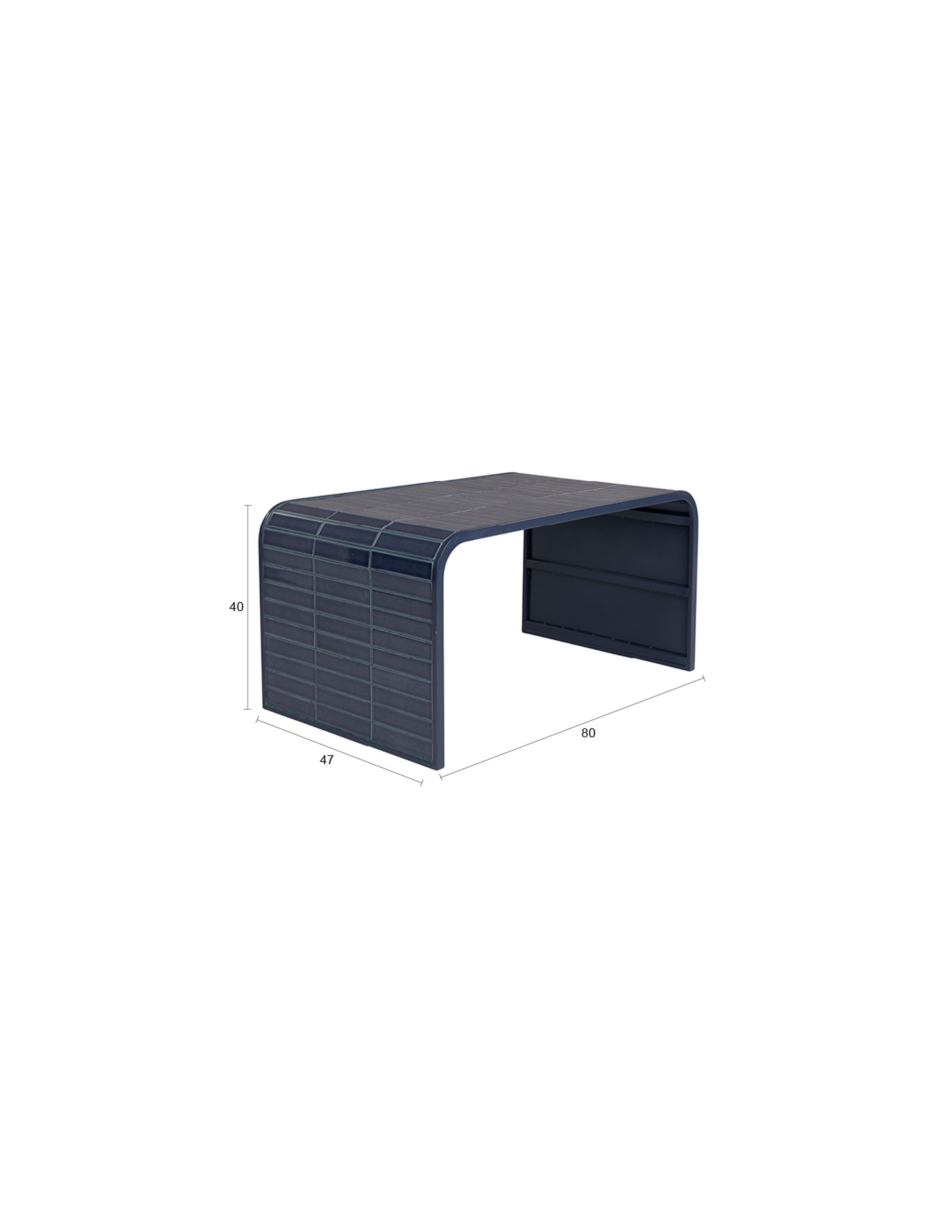 Zuiver Blue Tiles Curved Coffee Table